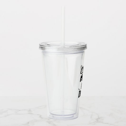 Cocos ließen mich es tun Bürsten-Entwurf Acryltrinkbecher (Rechts)