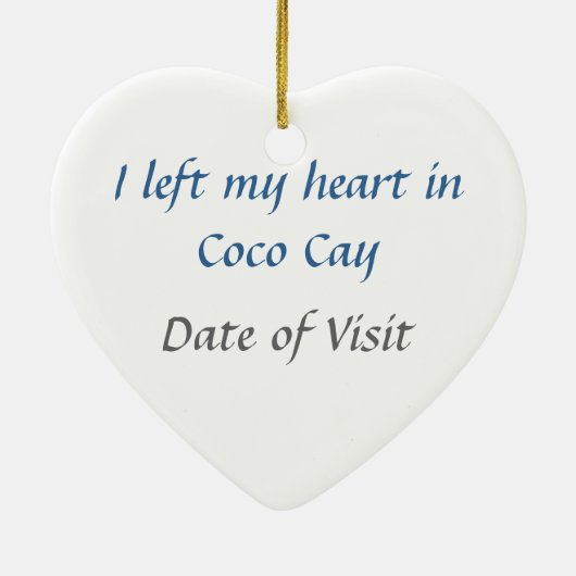 Cocoscay-Verzierung Keramikornament (Hinten)