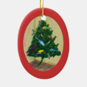 Cocotte Weihnachtsbaum Keramik Ornament (Hinten)