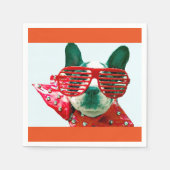 COCTAIL NAPKINS HOHER FLYING HUND! FUN! SERVIETTE (Vorderseite)