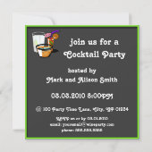 Coctails Cocktail-Party Einladungen (Rückseite)