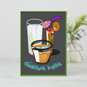 Coctails Cocktail-Party Einladungen (Stehend Vorderseite)