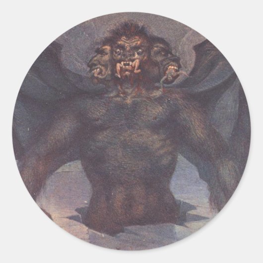 Cocytus - 9. Kreis Dante' Inferno Runder Aufkleber (Vorderseite)