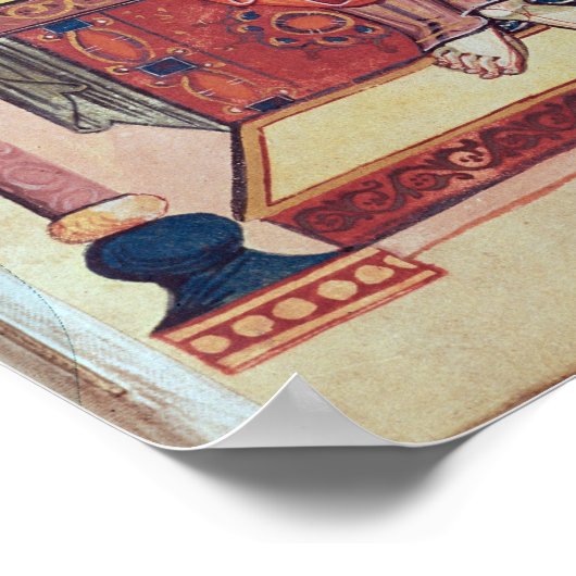 Cod.22 St. Mark, aus dem Ada-Manuskript Poster (Ecke)