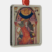 Cod.22 St Mark, vom Ada-Manuskript Silbernes Ornament (Rechts)