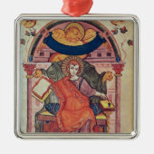 Cod.22 St Mark, vom Ada-Manuskript Silbernes Ornament (Vorne)