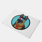 CoD German Shepherd Ich habe keine Ahnung, was ich Fußmatte (Schrägansicht)