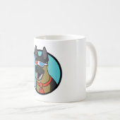 CoD German Shepherd Ich habe keine Ahnung, was ich Kaffeetasse (VorderseiteRechts)