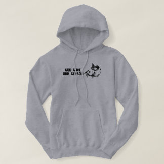 Cod Rette unsere Saison Lustiger Fischfang Hoodie