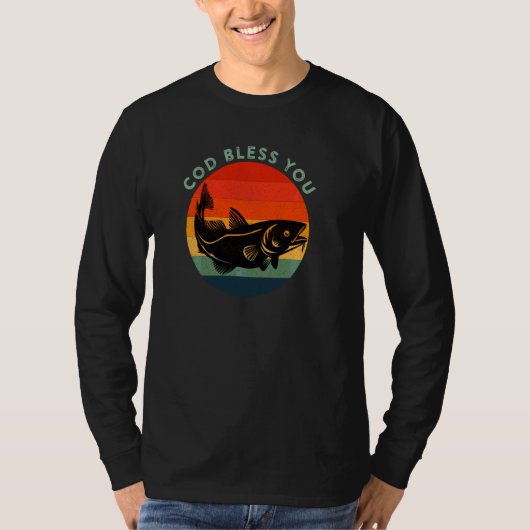 Cod segne Sie Gott Puff Funny Cod Pul T-Shirt (Vorderseite)