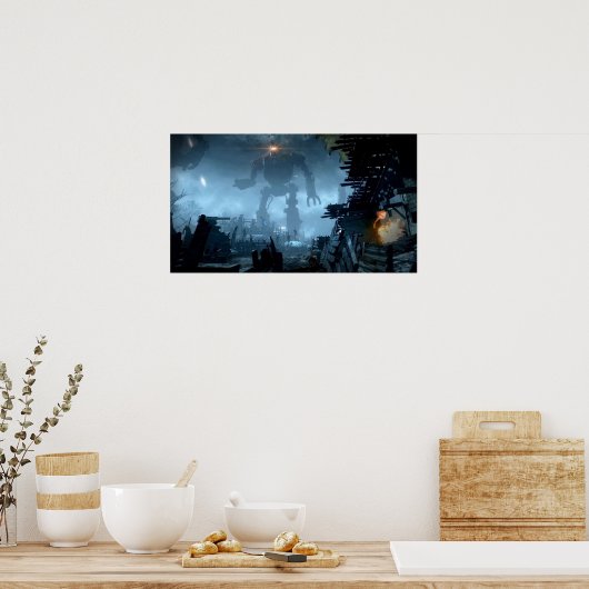 COD Zombies Origins Zombie Karte Poster (Küche)