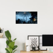 COD Zombies Origins Zombie Karte Poster (Heimbüro)