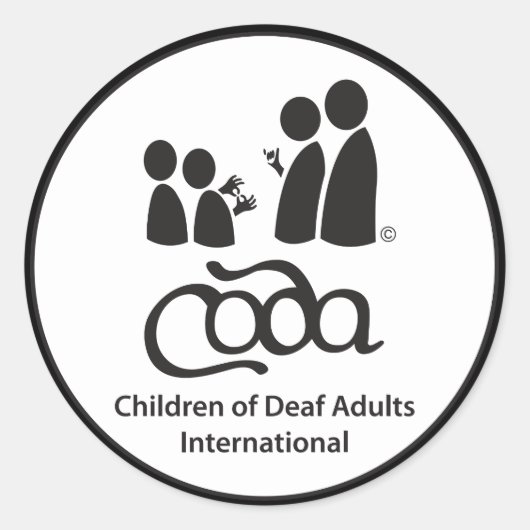 CODA-Aufkleber 3" Runder Aufkleber (Vorderseite)