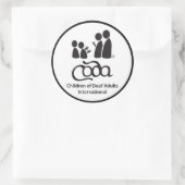 CODA-Aufkleber 3" Runder Aufkleber (Tasche)