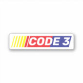 CODE 3 Response EMS 911 Spaß Aufkleber (Vorderseite)