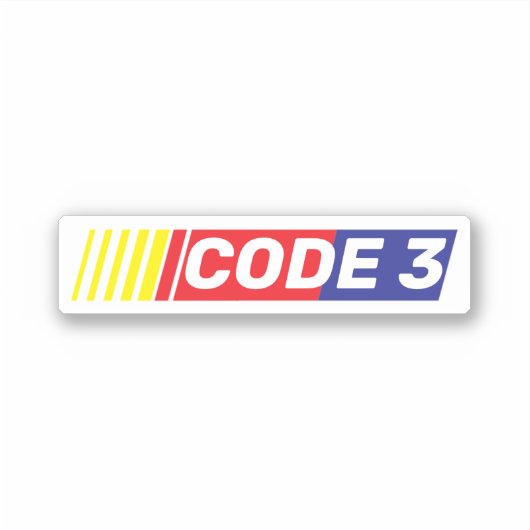 CODE 3 Response EMS 911 Spaß Aufkleber (Vorderseite)