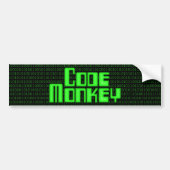 Code-Affen-Autoaufkleber Autoaufkleber (Vorne)