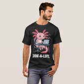 Code-Alotl Lustiger Axolotl Für T-Shirt (Vorne ganz)