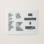 Code-Anerkennung ist wesentlich (Morsealphabet) Puzzle (Horizontal)