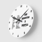 Code-Anerkennung ist wesentlich (Morsealphabet) Runde Wanduhr (Winkel)