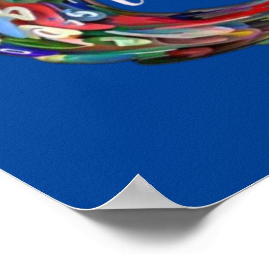 Code Art in Twirl Poster (Ecke)