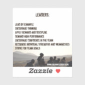 Code-Aufkleber für die Führung der Armee Aufkleber (Blatt)