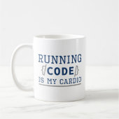 Code ausführen ist mein Cardio Kaffeetasse (Links)