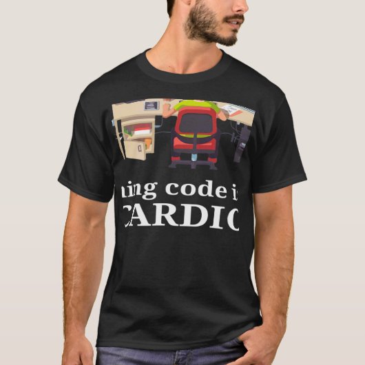 Code ausführen ist mein Cardio Software Developer T-Shirt (Vorderseite)