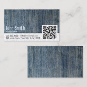 Code-Berater-Visitenkarte der Blue Jeans-QR Visitenkarte (Vorne/Hinten)