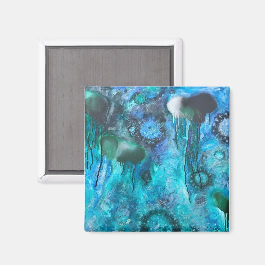 Code Blau Magnet (Vorderseite/Rückseite)