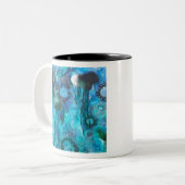 Code Blau Zweifarbige Tasse (Vorderseite Links)