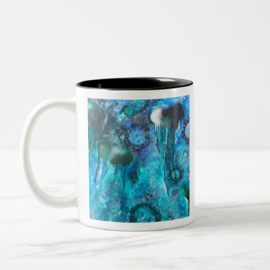 Code Blau Zweifarbige Tasse (Links)