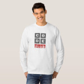 CODE Blooded Coded Computer Programmer Funny T-Shirt (Vorne ganz)