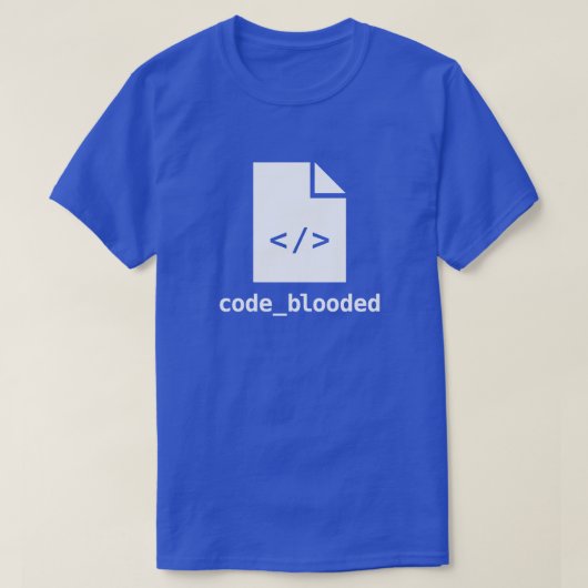 Code-blooded T-Shirt (Design vorne)
