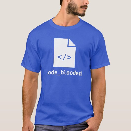 Code-blooded T-Shirt (Vorderseite)