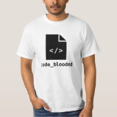 Code-blooded T-Shirt (Vorderseite)