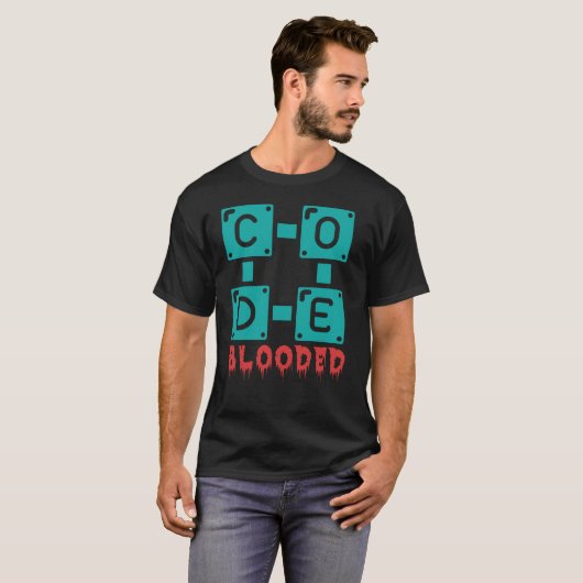 CODE BLOOOD - PROGRAMMER T-Shirt (Vorne ganz)