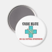 Code Blue 100% Alle natürlichen Epinephrine Magnet (Vorderseite/Rückseite)