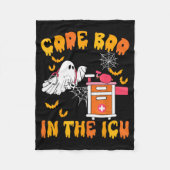 Code Boo In The Icu Ghost Nurse Halloween Soky Sea Fleecedecke (Vorderseite)