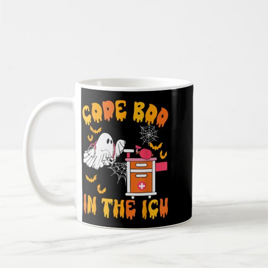 Code Boo In The Icu Ghost Nurse Halloween Soky Sea Kaffeetasse (Links)