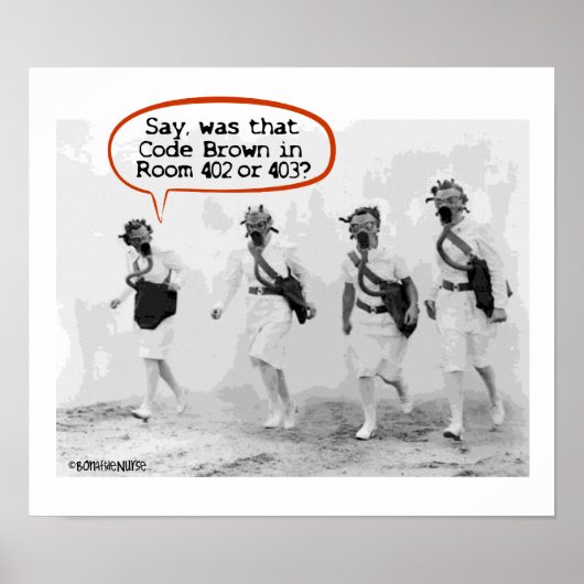 Code Brown für Krankenschwestern Poster (Vorne)