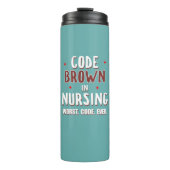 Code Brown Nursing Worst Code je Thermosbecher (Vorderseite)