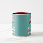 Code Brown Nursing Worst Code je Zweifarbige Tasse (Mittel)