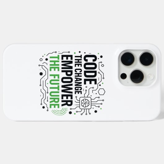 "Code Change Empower Future Case | Tech Revolution (Rückseite (Horizontal))