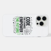 "Code Change Empower Future Case | Tech Revolution iPhone Hülle (Rückseite (Horizontal))