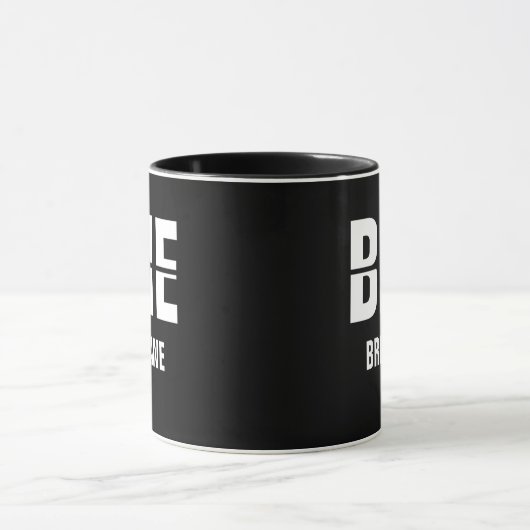 Code & City hinzufügen - Flughafencode BNE BRISBAN Tasse (Zentrum)