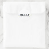 Code Club Shop Runder Aufkleber (Tasche)