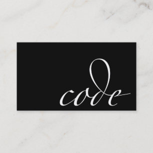 Code: Code-Affe, Programmierer Visitenkarte