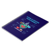 Code & Coffee Herzschlag | Lustiger Geek-Programmi Notizblock (Linke Seite)