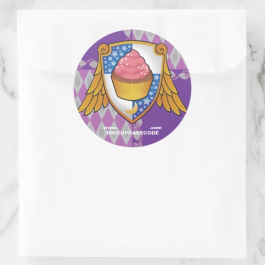 CODE CUPCAKE - Aufkleber (Tasche)